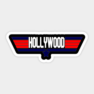 "Hollywood" Fighter pilot 80's movie design Sticker